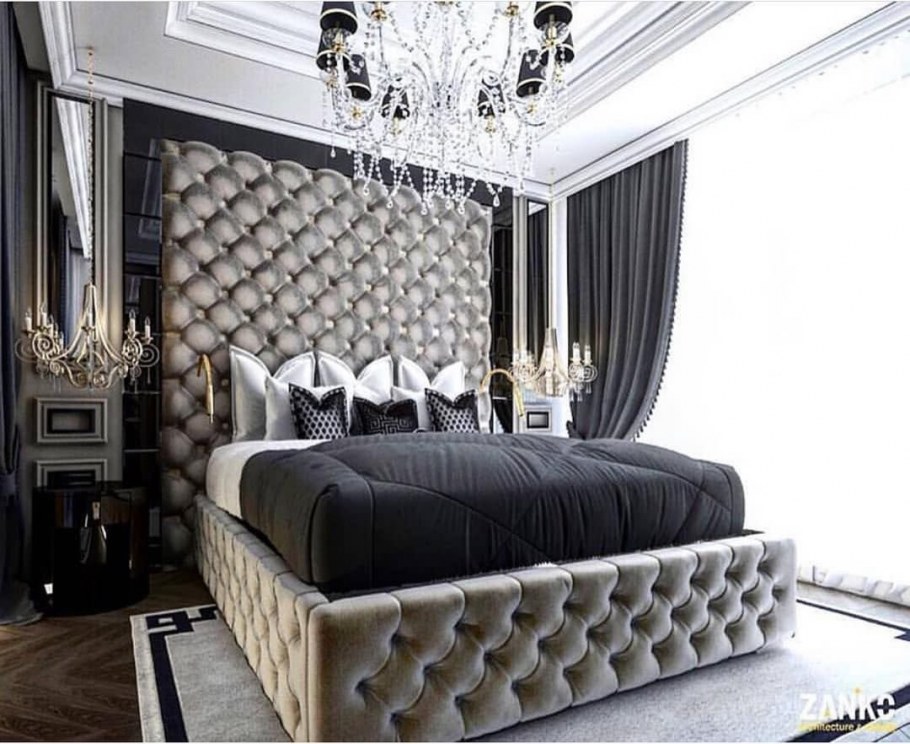 Спальня с каретной стяжкой