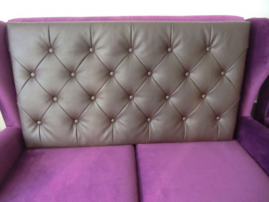 Каретная стяжка велюр Аннабель