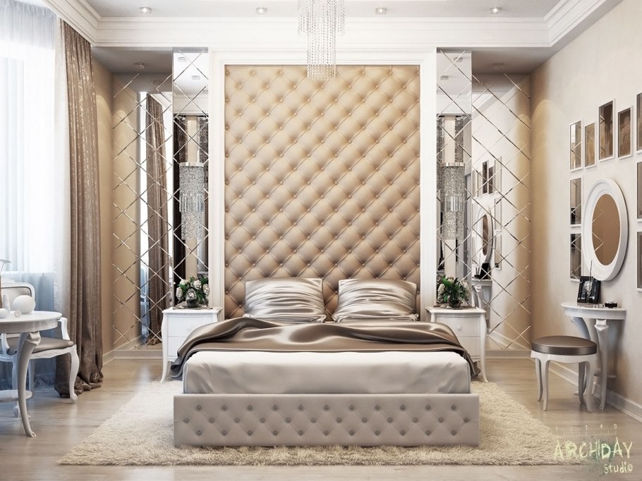 Спальня с каретной стяжкой