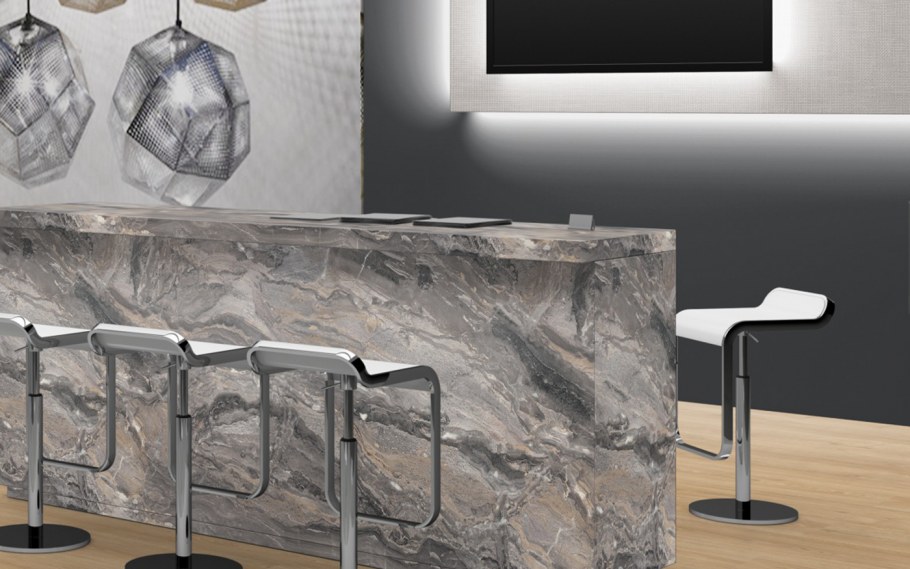 Кухонный остров из мрамора