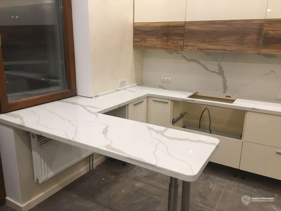 Кварцевый агломерат Silestone столешница