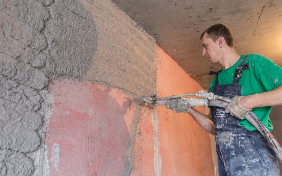 Крашеный кирпич в интерьере