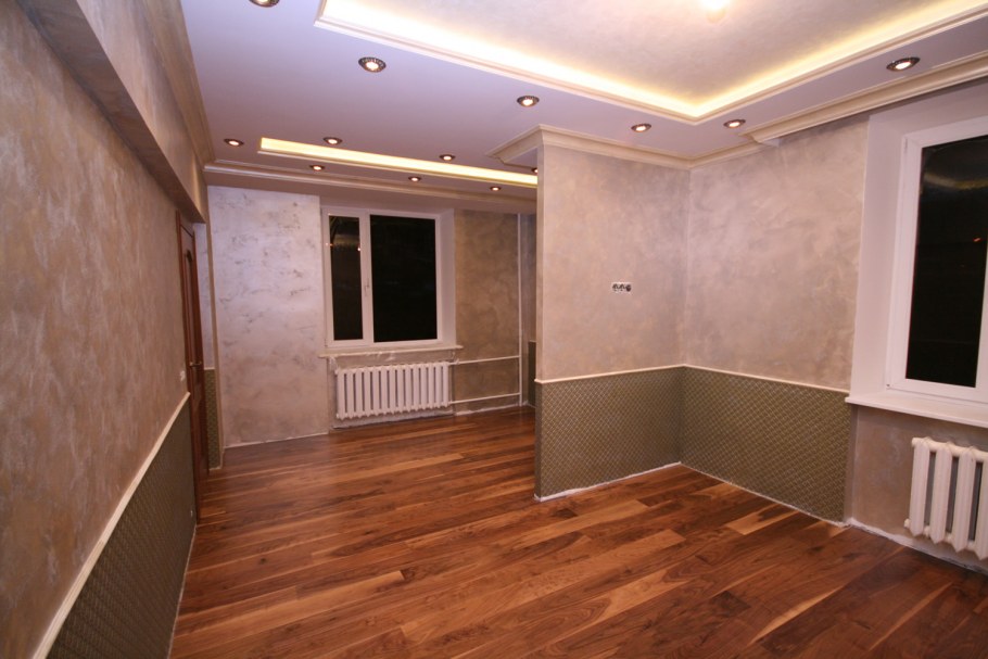 Внутренняя отделка жилой комнаты