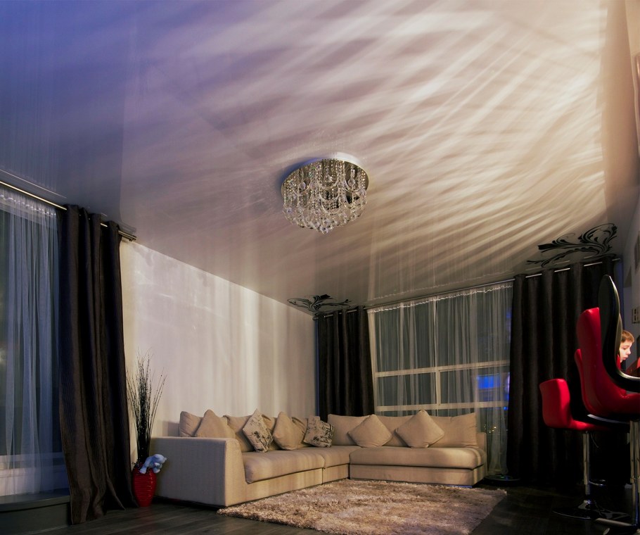 Натяжные потолки одноуровневые матовые