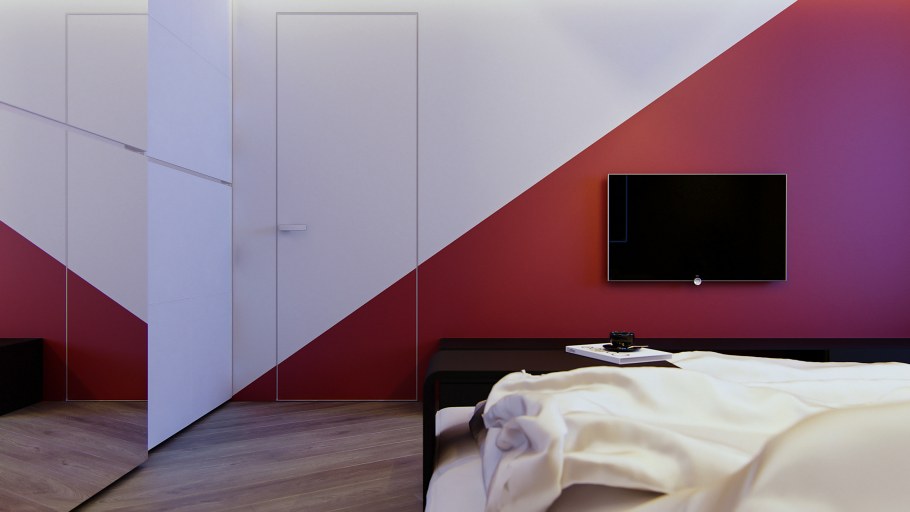 Двери Инвизибл под покраску в интерьере