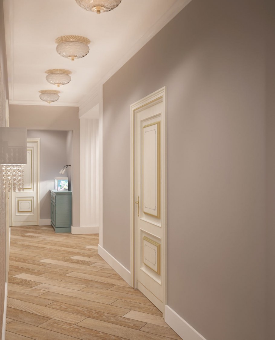 Коридор в теплых тонах