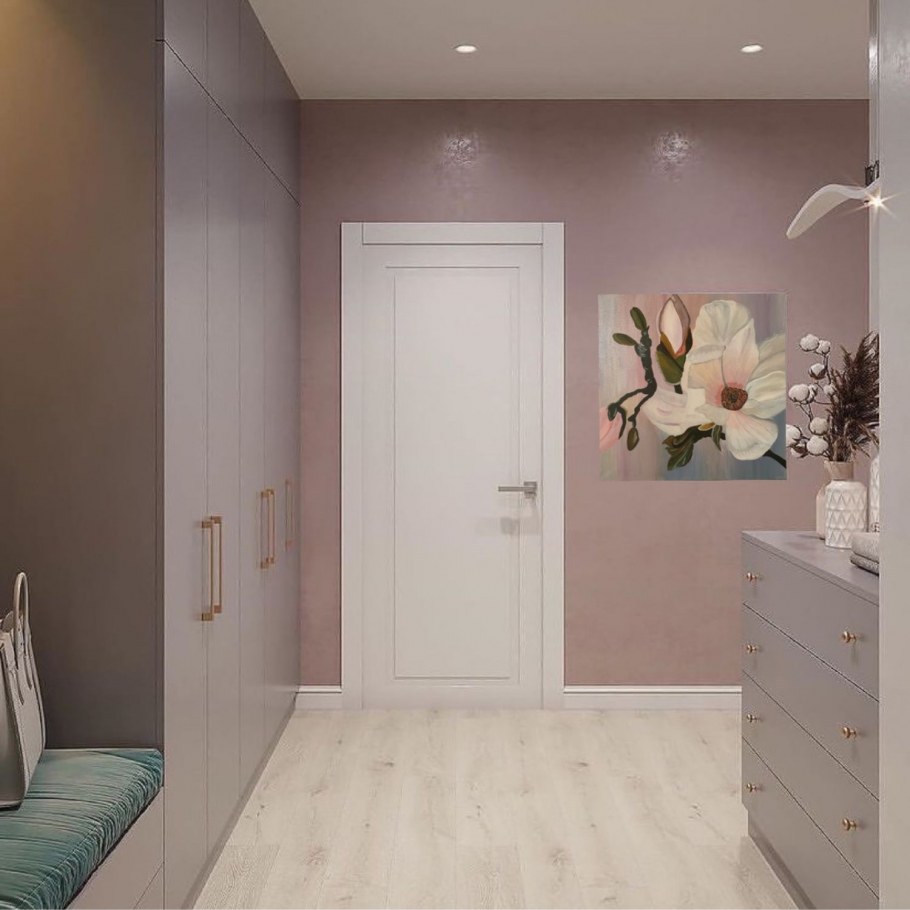 Коридор в пастельных тонах