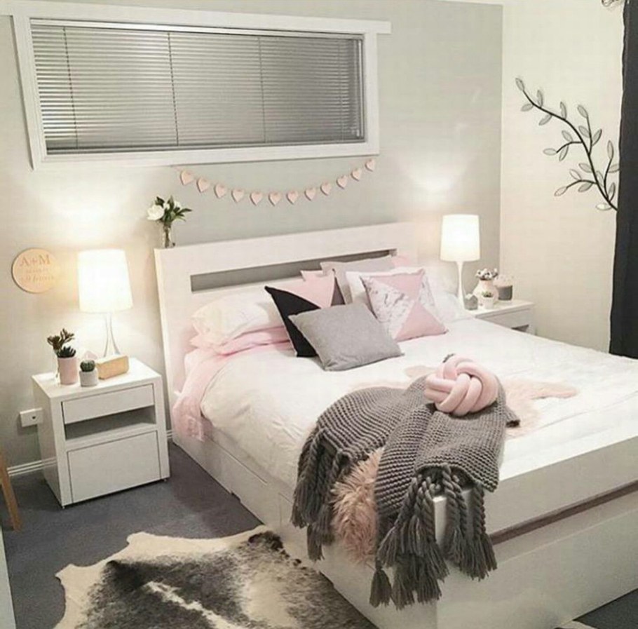 Спальня в стальных тонах