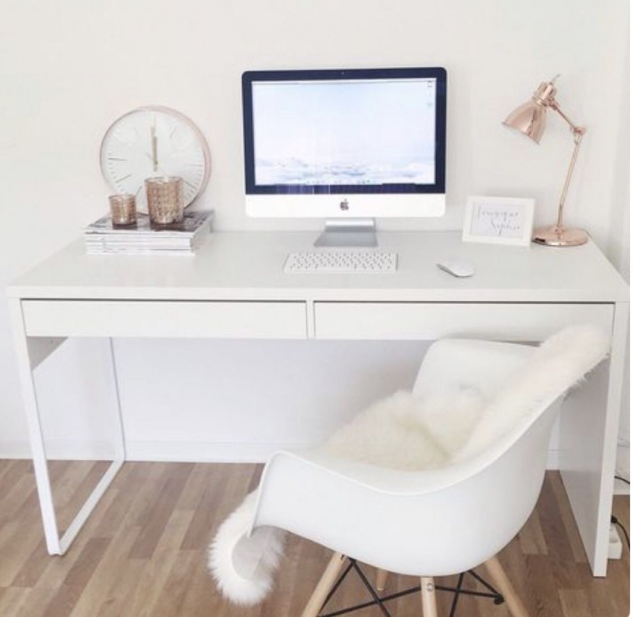 БРУСАЛИ стол белый 90 52