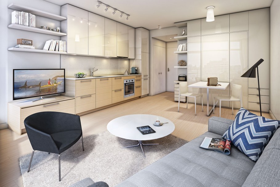 Интерьер маленькой квартиры