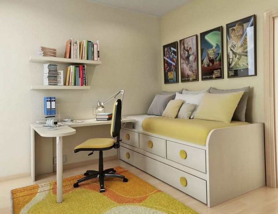 Интерьер маленькой комнаты