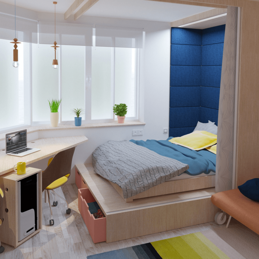 Компактные детские комнаты