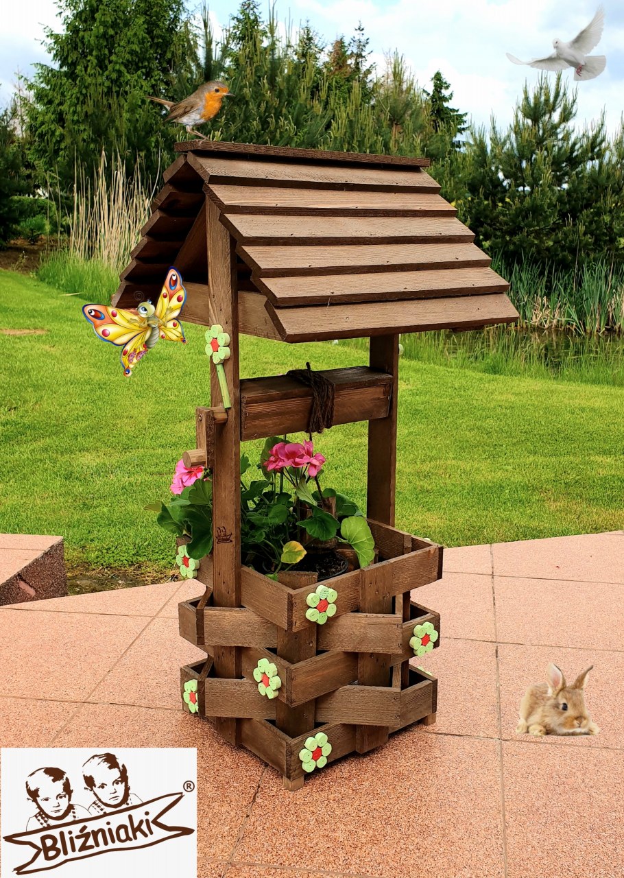 Колодец декоративный для сада