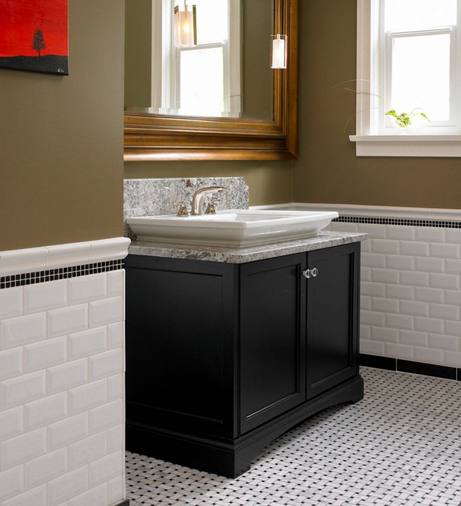 Ванная комната плитка и краска