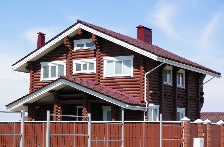 Крашеные фасады домов