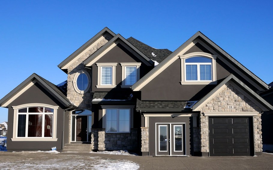 Фасад из облицовочного кирпича