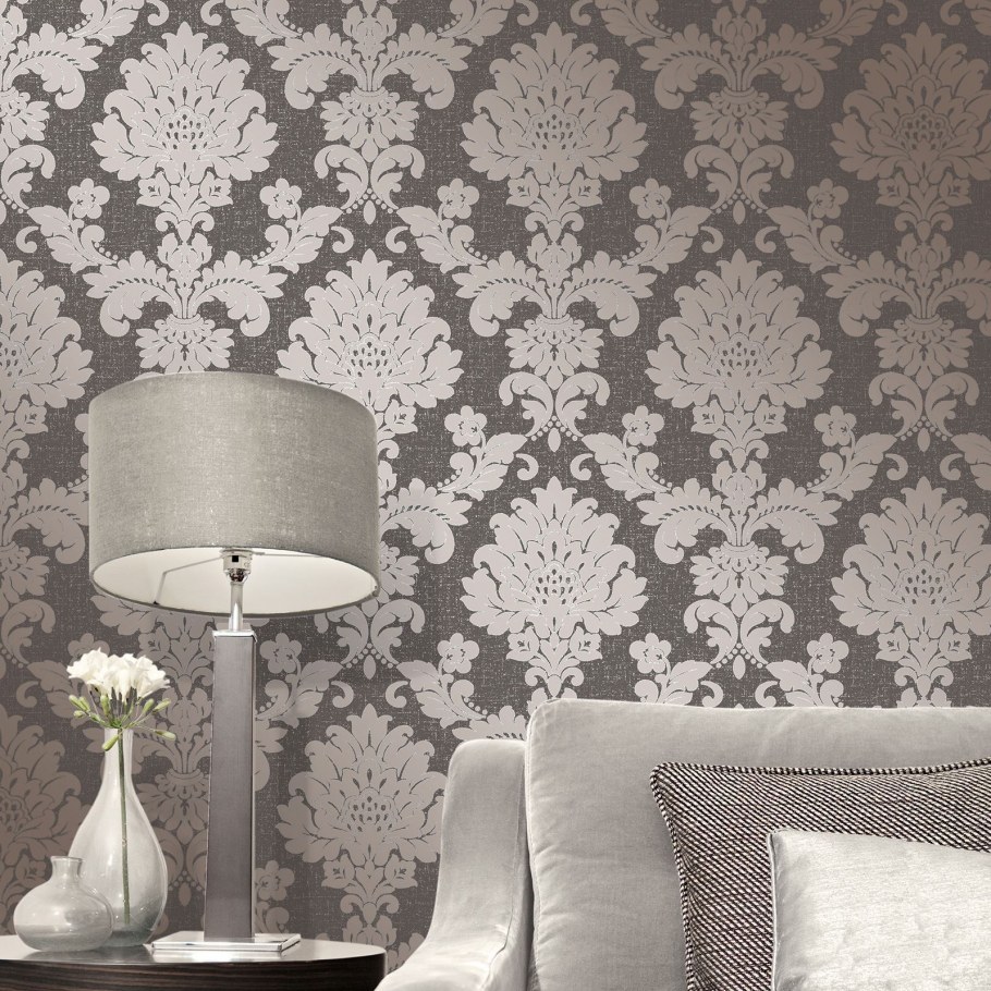 Гостиная в серебристых тонах