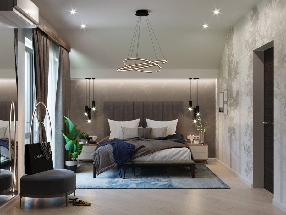 Светильники в спальню