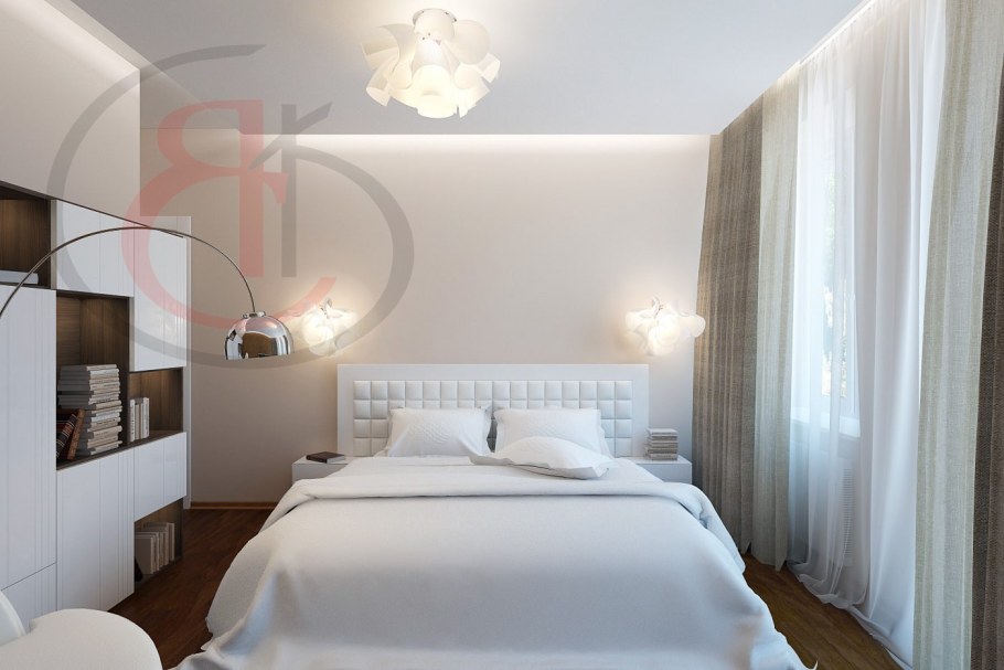 Зеркальный потолок в спальне