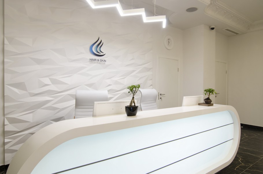 Zoom стойка ресепшн светлый дуб