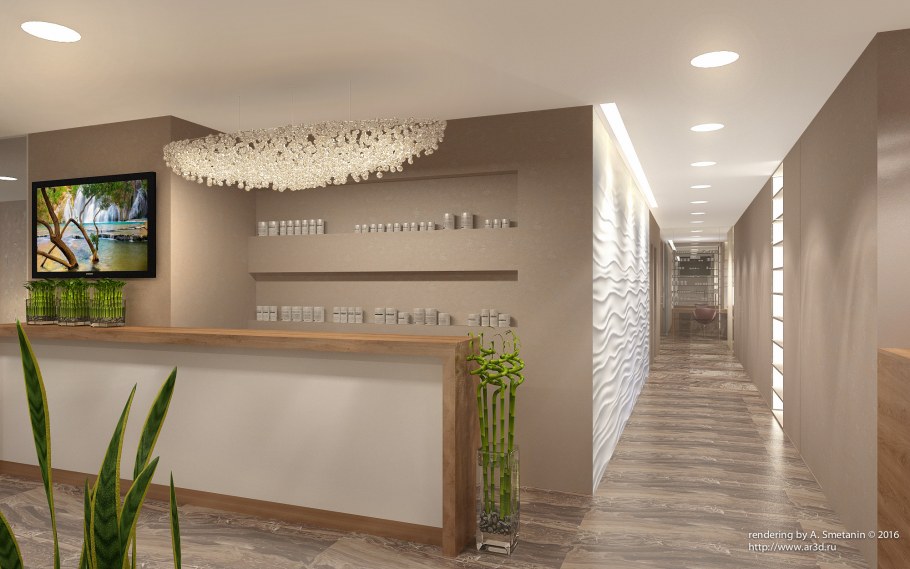 Спа салон ресепшн