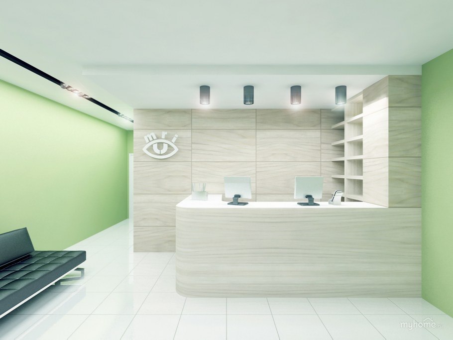 Ресепшен для салона красоты дерево