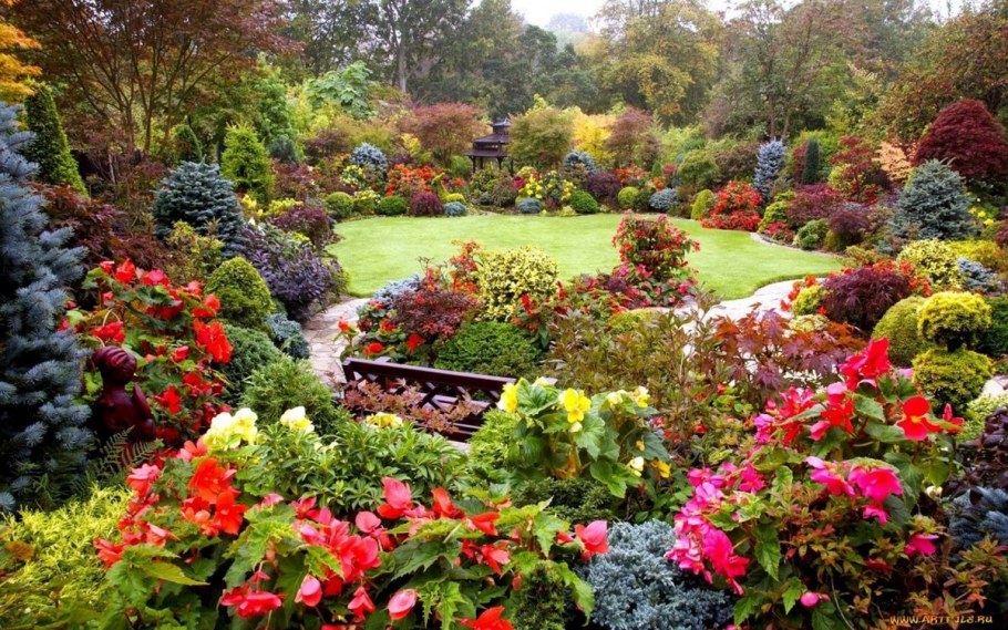 Сады рододендронов в Англии