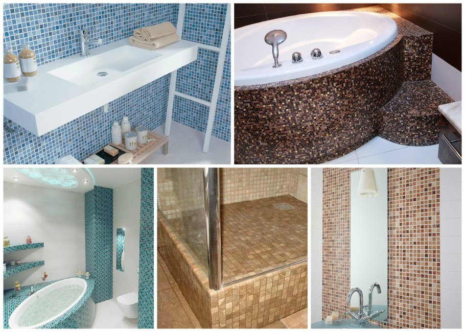 Ванна отделанная мозаикой