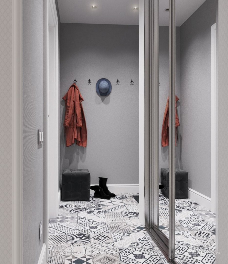 Серая прихожая