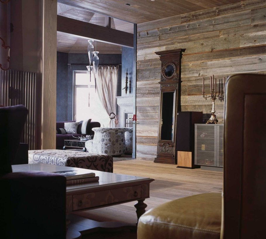 Деревянные доски в интерьере