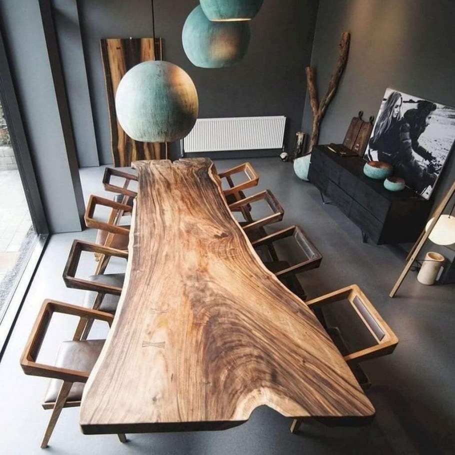 Амбарная доска в интерьере лофт