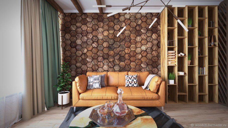 Натуральное дерево в интерьере