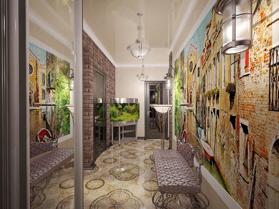 Коридор в стиле улицы