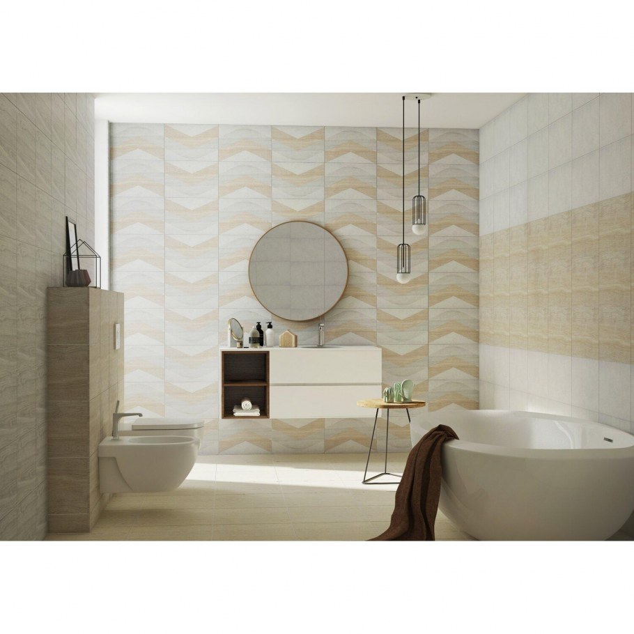 Плитка настенная «Орлеан» 7 75x25 см 1.69 м² цвет белый