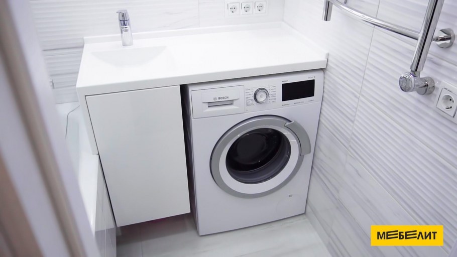 Мойка со столешницей под стиральную машину 100