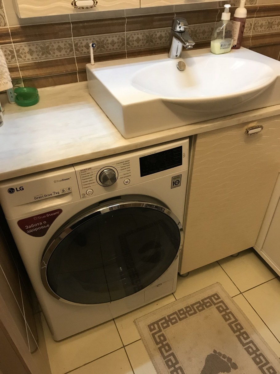 Раковина над стиральной машиной
