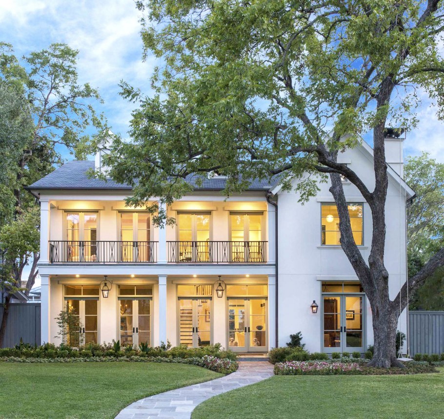 Колониальный стиль в экстерьере