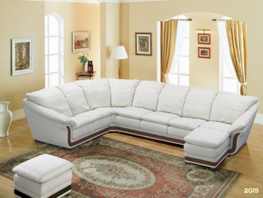 Угловые диваны в зал современные