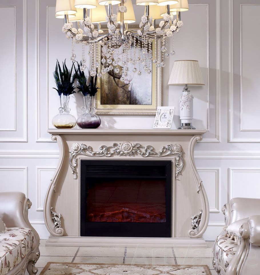 Белый камин Неоклассика Неоклассика