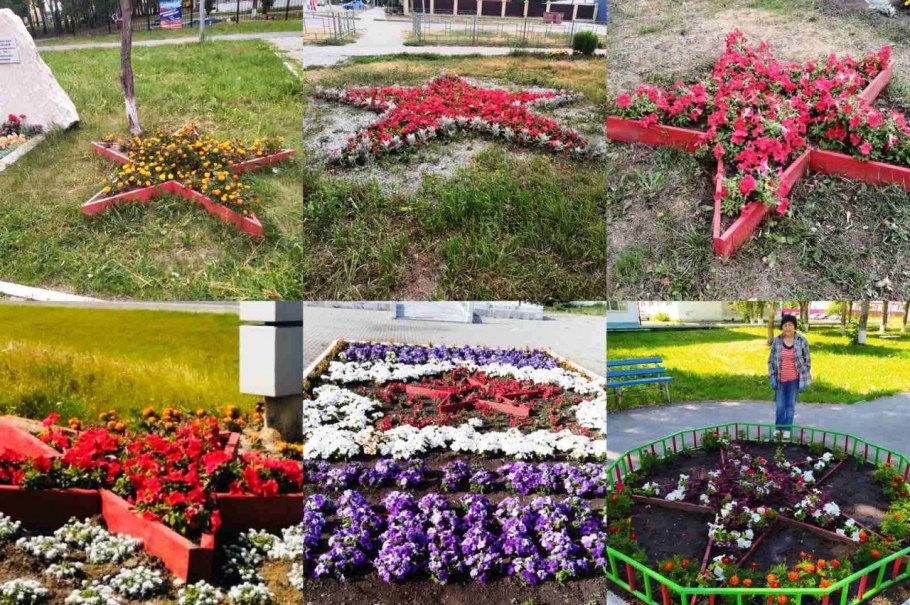Выставка цветов ко Дню Победы