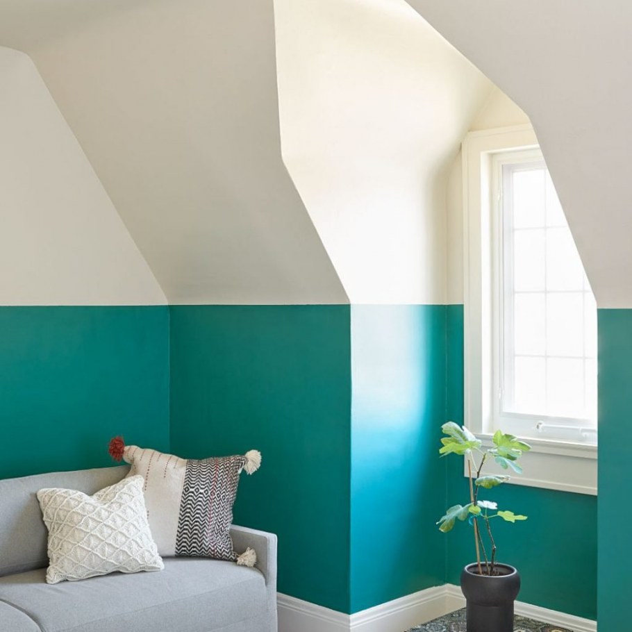 Разноцветные стены в интерьере