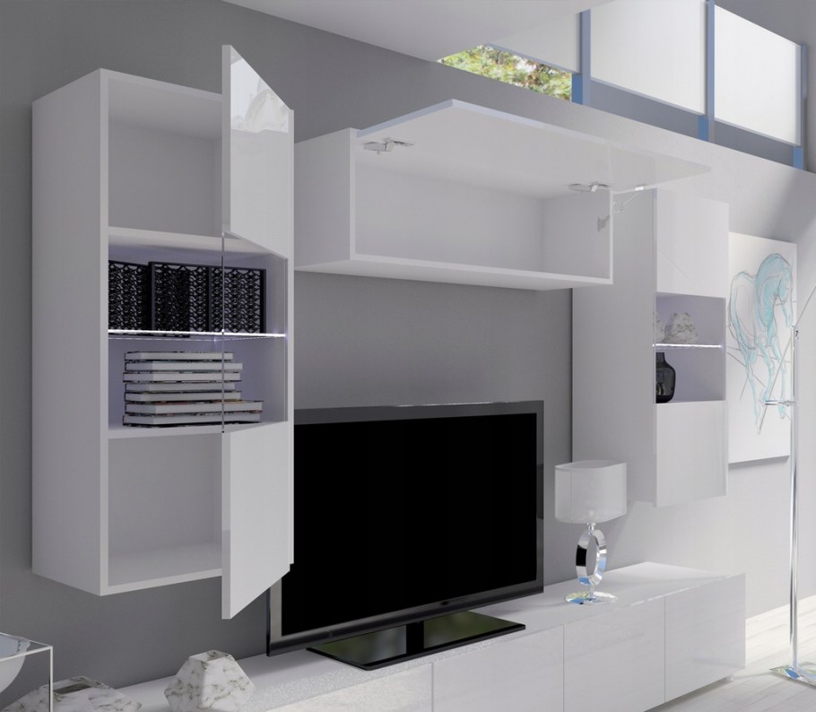 Стенка АЙМЕБ (Модерн) 4 глянцевая МДФ