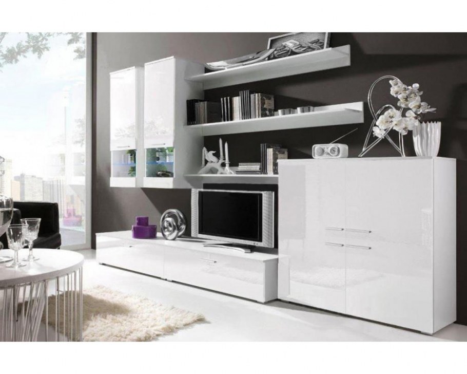 Стенка Flow белый глянец