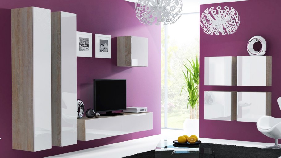 Стенка Ноктюрн 5 Модерн глянцевая МДФ