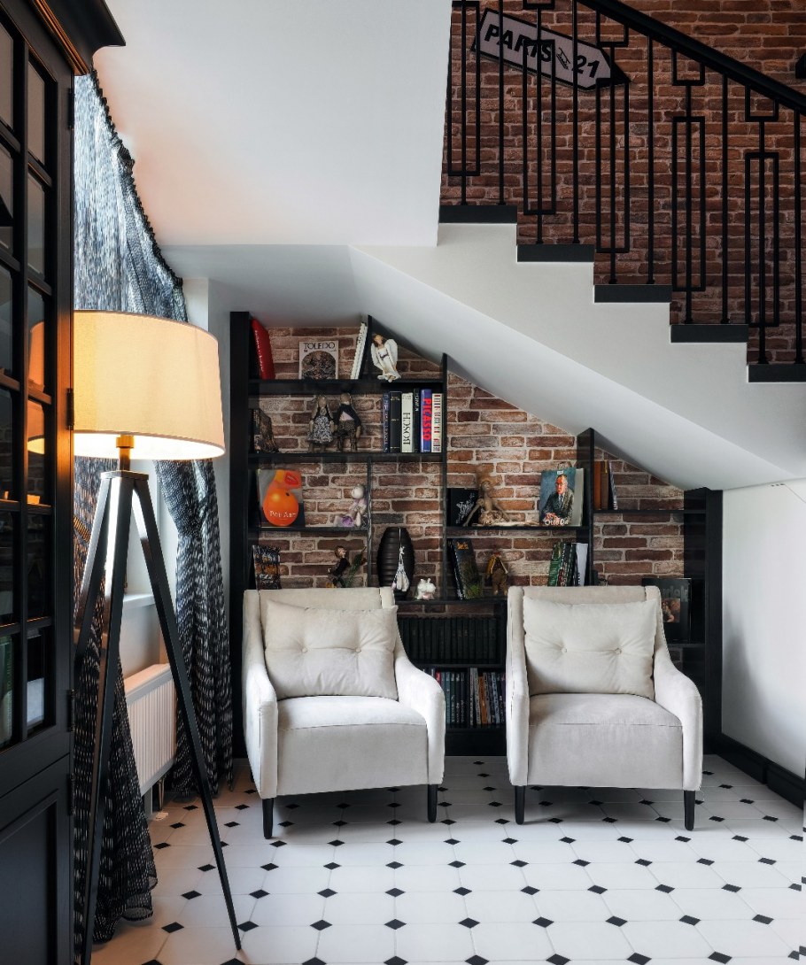 Гостиная Эклектика лофт