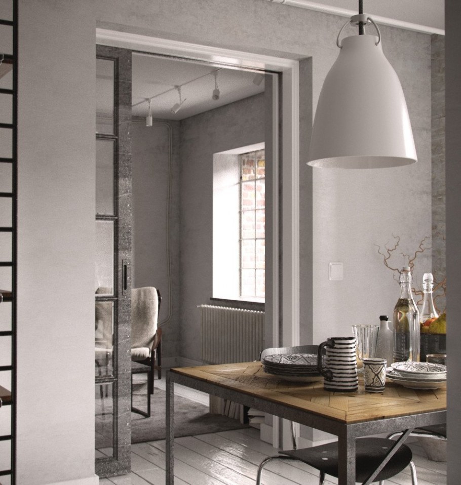 Окна лофт в интерьере