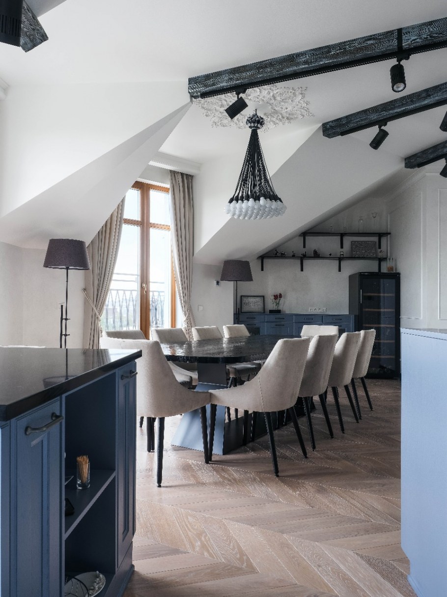 Французский лофт интерьер