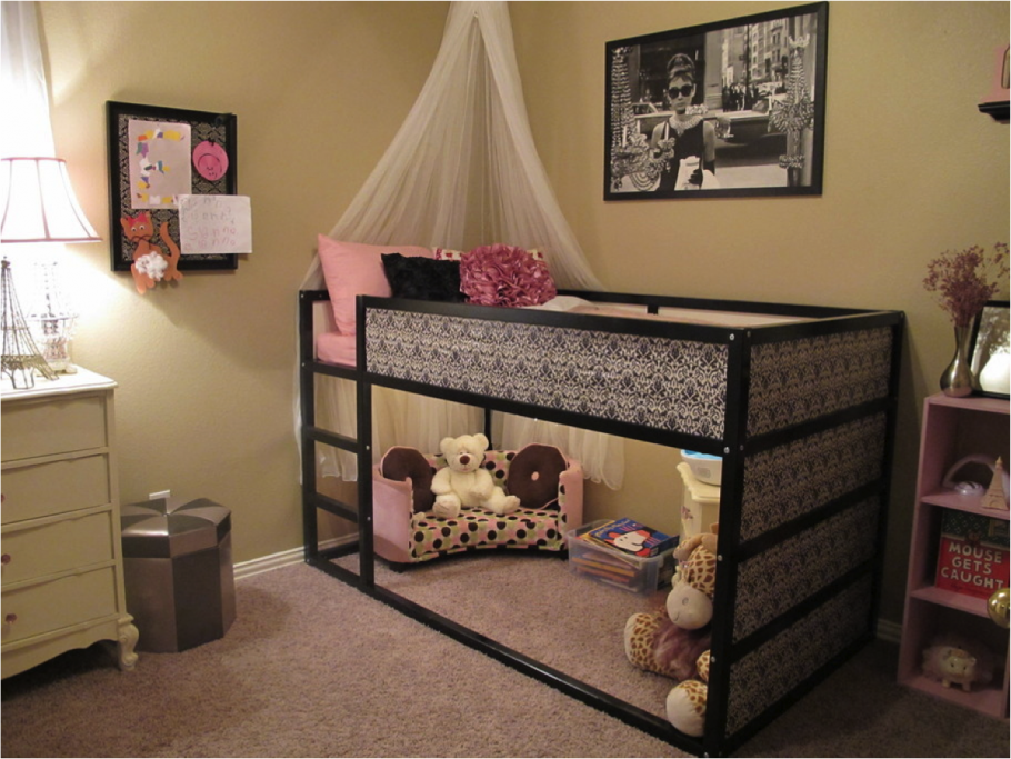 Кровать для девочки с балдахином от 5 лет