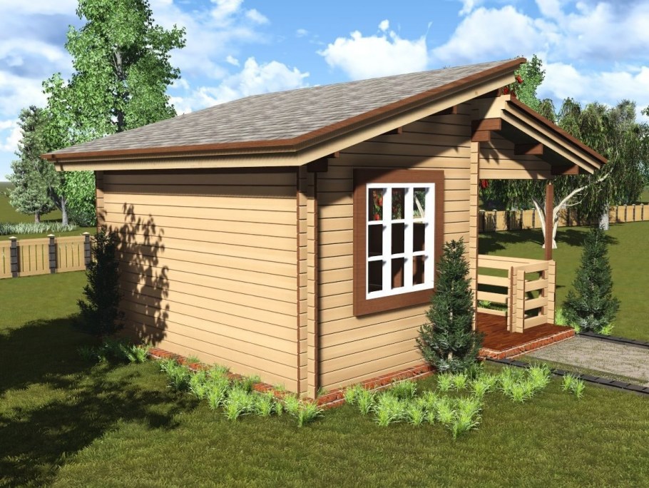 Сарай каркасник 4х6