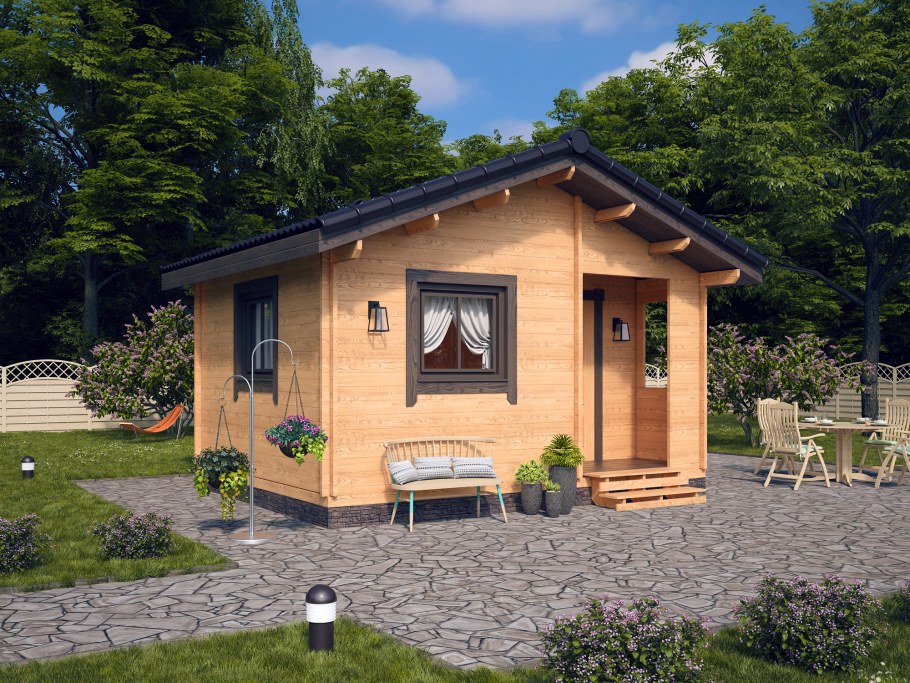 Беседка брусовая Gazebos